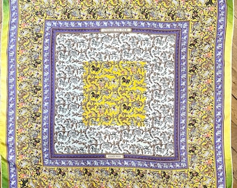 HERMES CHASSE en INDE Silk scarf Duchene Michel 2008