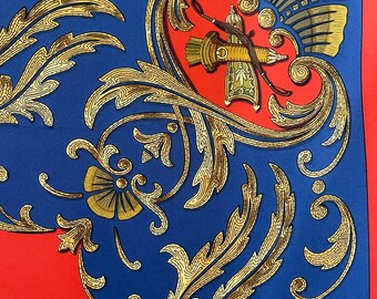 Plaque Carrée HERMES Cheval D'Orient - Porcelaine 157x118 Mm - Occasion
