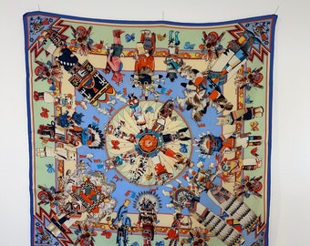 HERMÈS KASHINAS 1997 Silk scarf Kermit Oliver