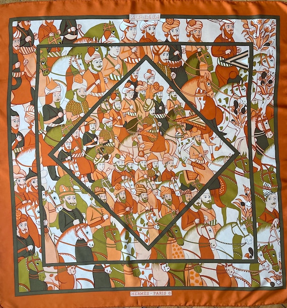 HERMÈS ALI BABA Silk Scarf Edited 1972 Pierre Peron - Etsy