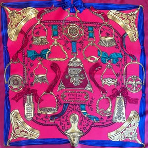 Hermes Etriers Scarf - Etsy Norway