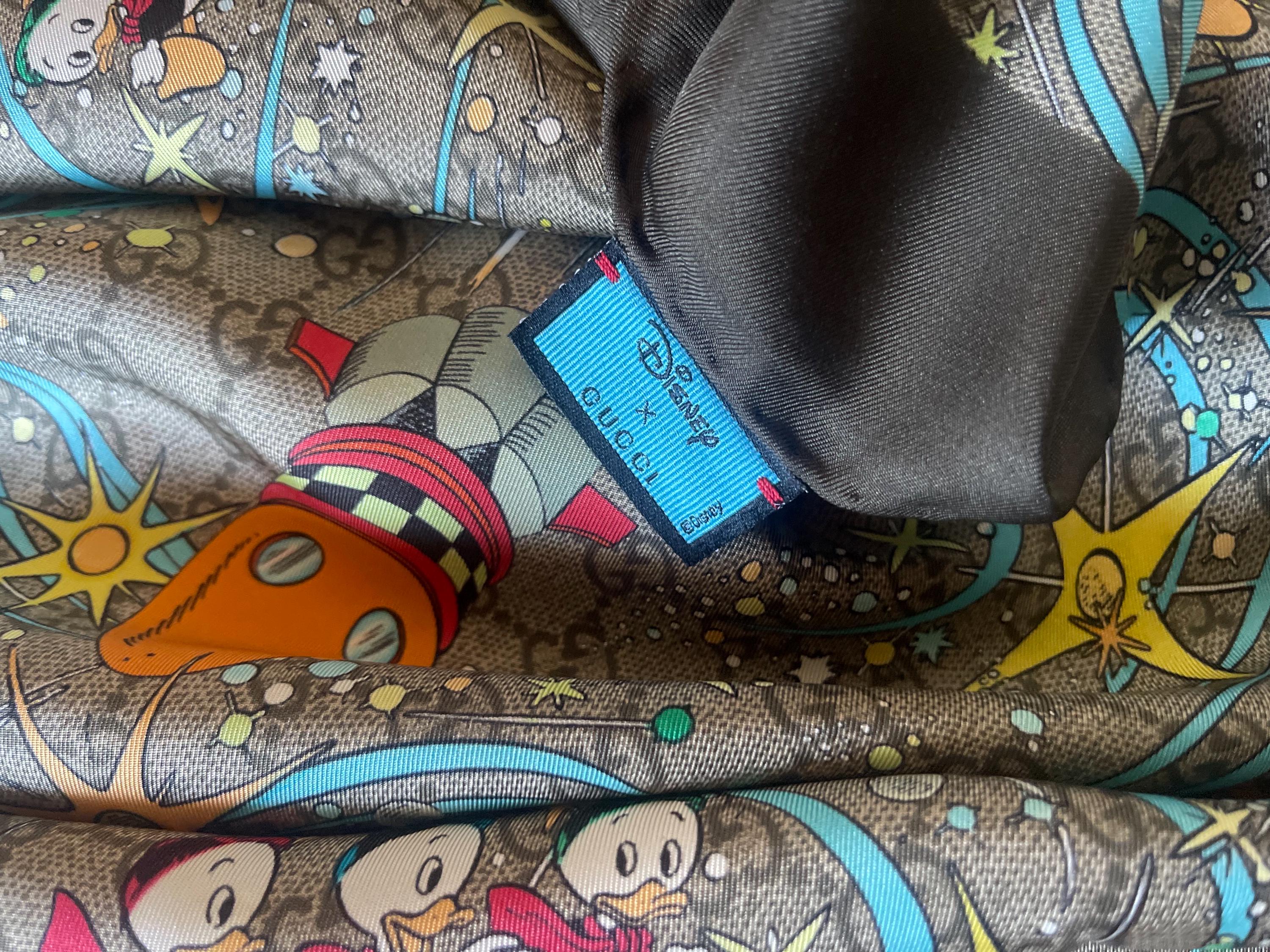 GUCCI X DISNEY Donald Duck Limited Edition Silk SCARF - Etsy