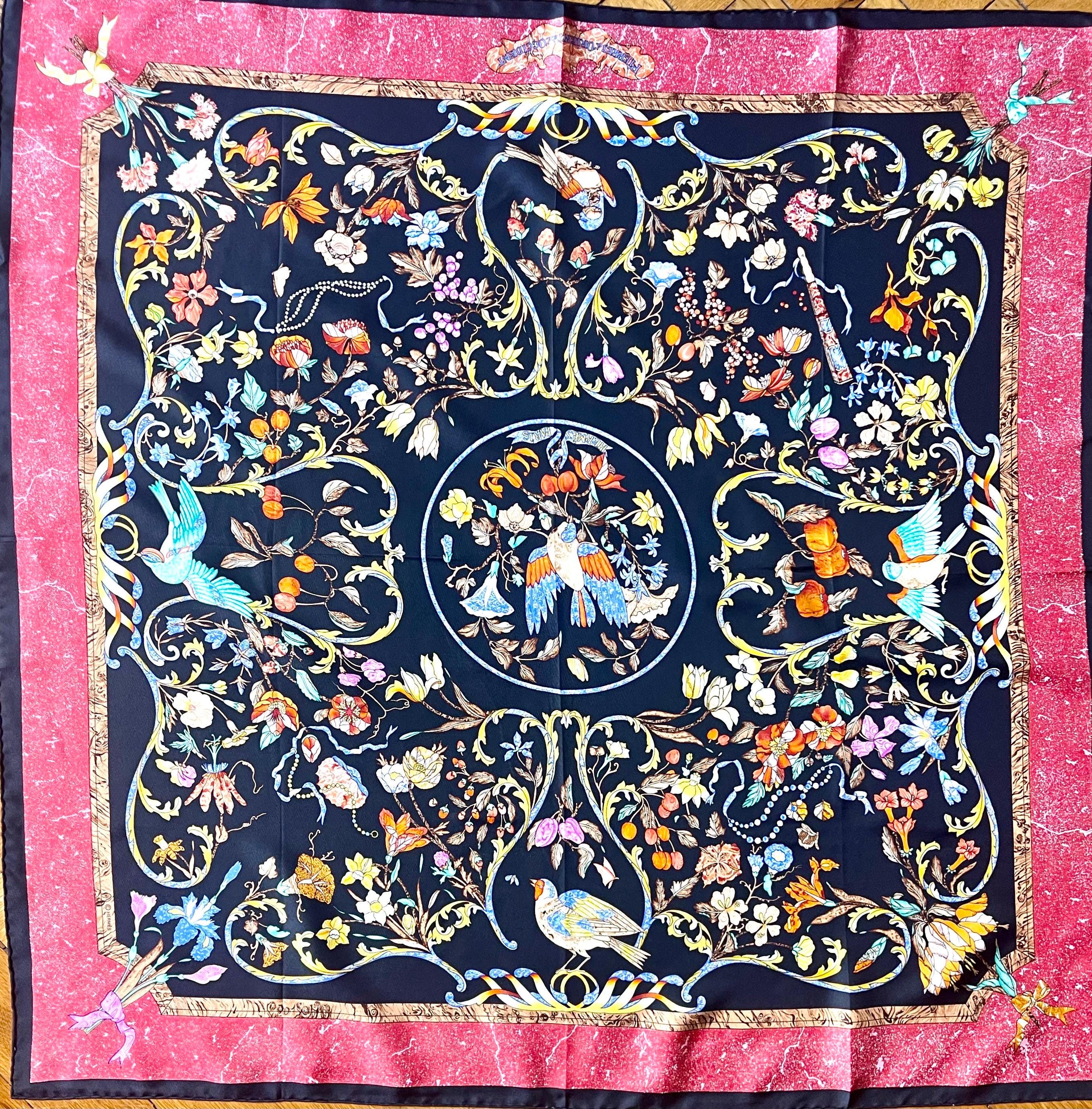 小物 2787HERMES Pierred' Orient etd' Occident HERMES エルメス カレ90 PIERRES d' ORIENT et OCCIDENT 東洋の