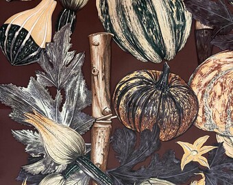 HERMÈS Scarf « CITROUILLE Et COLOQUINTES » 1998 - Etsy