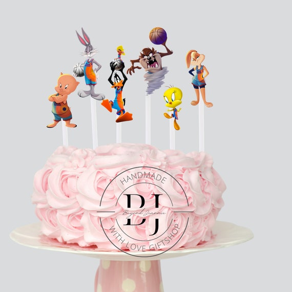 Space Jam Cake Toppers Space Jam Party Space Jam Birthday Etsy México