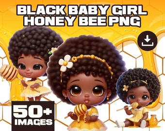 Cute African American Baby Girl Honey Bee Photos