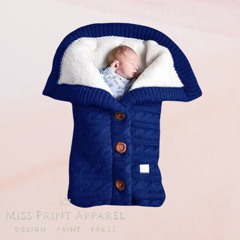 Knitted Baby Blanket/baby Sleeping Bag/pram Blanket/baby Etsy UK