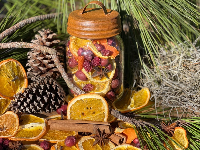 Christmas Morning Simmer Pot Stovetop Potpourri Rustic Farmhouse mason