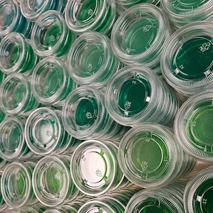 Vasos de agar coloreado PDYA / 70 mm, paquete de 100 imagen 1