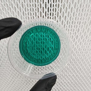 Sterile agar made with potato extract, lab grade yeast extract, a blend sugars, and optional antibiotics. Tested to produce potent, vigorous, and strong growth for mushroom mycelium. Psychedelic rhizomorphic growth spiral patterns on agar is normal!