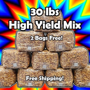 30lb Pack of 3lb Mixed Grain Bags  | Sterile Grain For Mushrooms | FREE SHIPPING