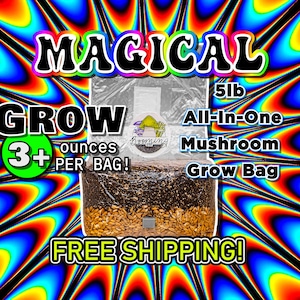 The Magical 5lb All-In-One Mushroom Grow Bag | FREE SHIPPING