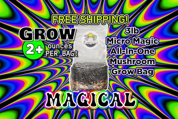 3lb Magical All-In-One Mushroom Grow Bag | 3lb Micro Magic