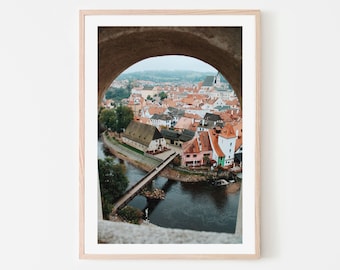 Český Krumlov Czechy- Fotografia podróżnicza- Sztuka cyfrowa- Czechy- Galeria Wall Art- Praga- Fotografia zamkowa- Cesky Krumlov- Bohemia