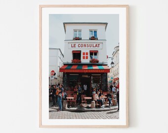 Le Consulat Paris Frankreich - Reisefotografie - druckbare Wandkunst - digitale Kunst - Pariser Kunst - Paris Cafe - französische Fotos - Galerie Wandkunst
