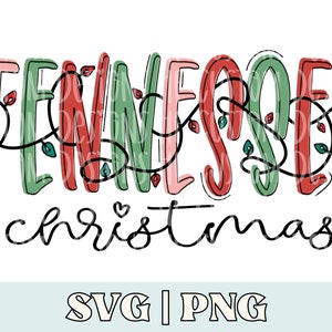 Tennessee kerst png, Tennessee kerst svg, Kerstmis in Tennessee svg, grillige svg, grillige png, tennessee shirt svg, tennessee