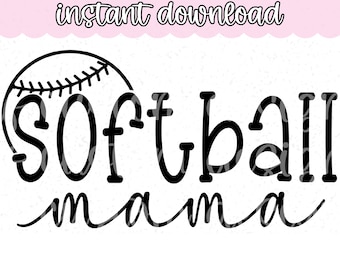 Softball mama svg | Softball mama shirt svg | Svg file for cricut | Mama svg | Softball mom svg | Softball svg | Softball png | Digital