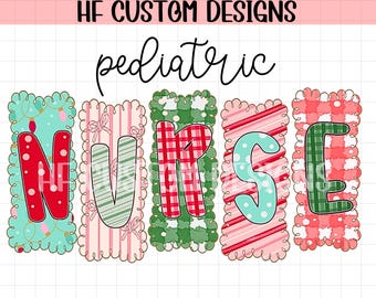 Christmas nurse png, Christmas nurse png, Pediatric nurse Christmas png, nicu nurse Christmas png, Festive Nurse PNG, digital download