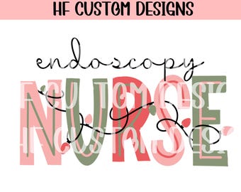 Christmas nurse png, endoscopy nurse png, trendy nurse design, nurse sublimation desing, trending christmas png