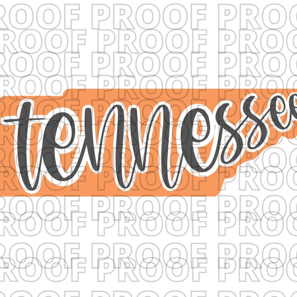 Tennessee PNG SVG Image | State of Tennessee Sublimation Design