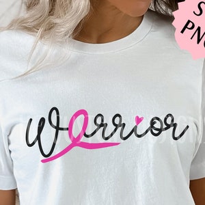 Breast cancer svg | Breast cancer png | Breast cancer warrior svg | Breast cancer sublimation design | Breast cancer ribbon svg