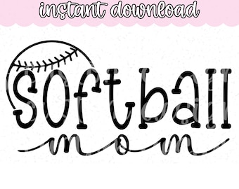 Softball Mom Svg | Softball Mom png | Softball cut file for cricut | Softball mom shirt svg | Softball mom tshirt svg | Softball svg