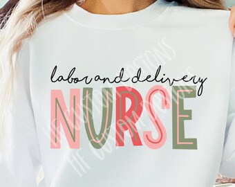 Infirmière de Noël png, infirmière de Noël svg, travail et livraison Noël svg, travail et accouchement infirmière png, Noël svg, Noël png
