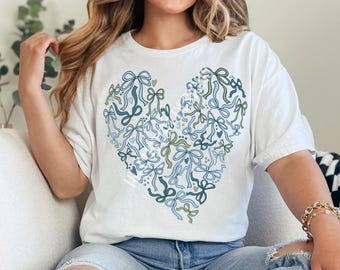 Preppy valentines PNG, Coquette valentines png, Trending valentines png, Bow heart PNG, Heart png, Valentines sublimation png,DTF