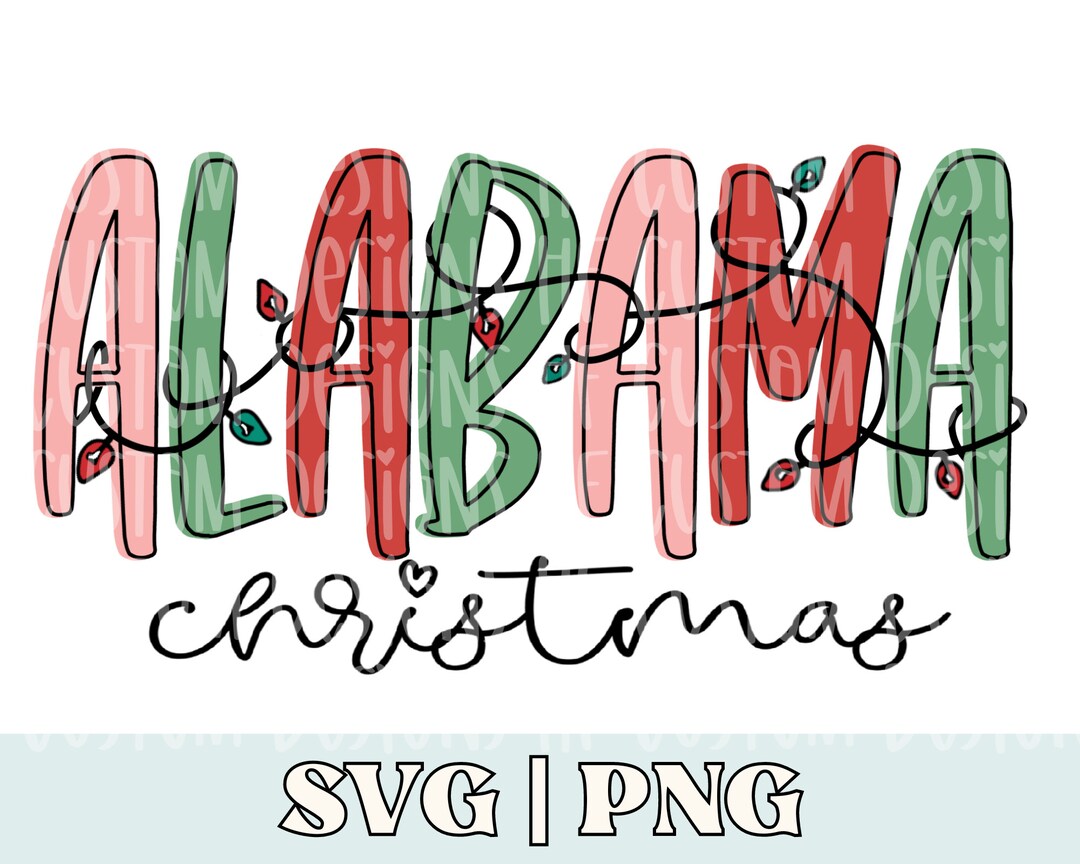 Alabama Christmas Png, Alabama Christmas Svg, Alabama Shirt Png