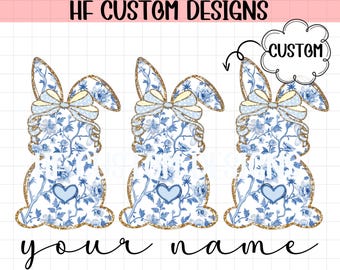 Custom Easter PNG, Preppy Easter Bunny Bow png, Easter letters png, Easter bunny png, Custom png, personalized png, easter monogram