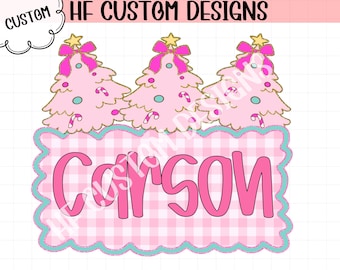 Custom Christmas Kids png, Kids Christmas png, Girly Christmas png, Personalized Christmas png, Coquette Christmas, Digital Download