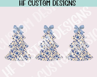 Coquette Christmas PNG, Blue Willow png, Preppy christmas png design, trendy christmas, christmas sweatshirt design, chinoiserie png,