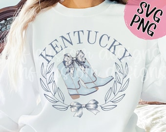 Trendy Kentucky Coquette PNG | Kentucky Bow PNG | Coquette aesthetic sublimation design | Preppy stuff | Digital Download PNG