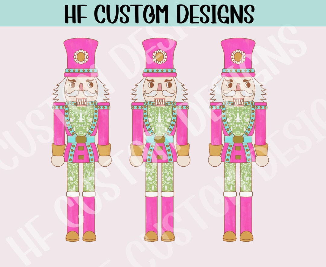 Pastel Pink Nutcracker PNG, Preppy Christmas Png, Chinoiserie, Toile ...