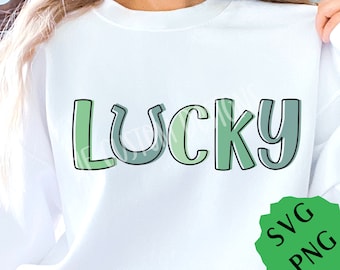 Lucky png st patricks day sublimation design lucky charm png digital download shirt sublimation
