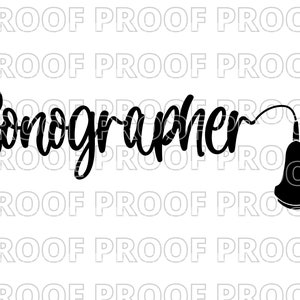 Sonographer SVG PNG Image | Sonographer Sublimation Design | Ultrasound Sublimation Design
