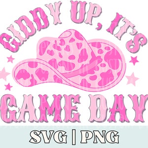 Giddy Up Its Game Day svg, Giddy Up Its Game Day png, Pink game day svg, pink game day png, game day svg, game day sublimation