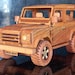 Handmade Wooden Land Rover Defender 90 Model: Rustic Car Decor - Etsy