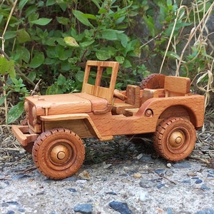Handmade Wooden Jeep CJ-2A Model: Rustic Military 4x4 Decor - Etsy