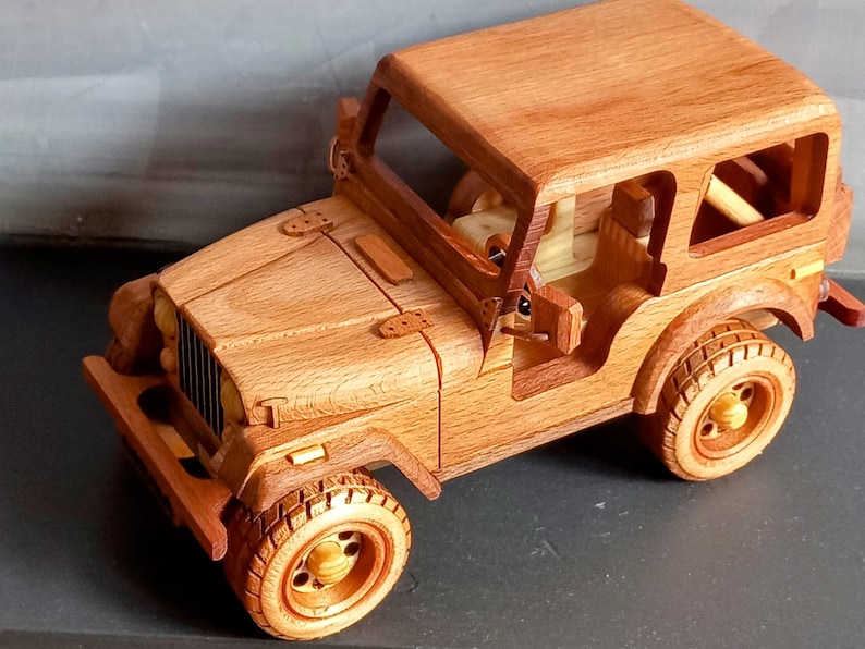 JEEP BOIS AVEC parachute artisanal. Original et rare env. 60' EUR 73,00