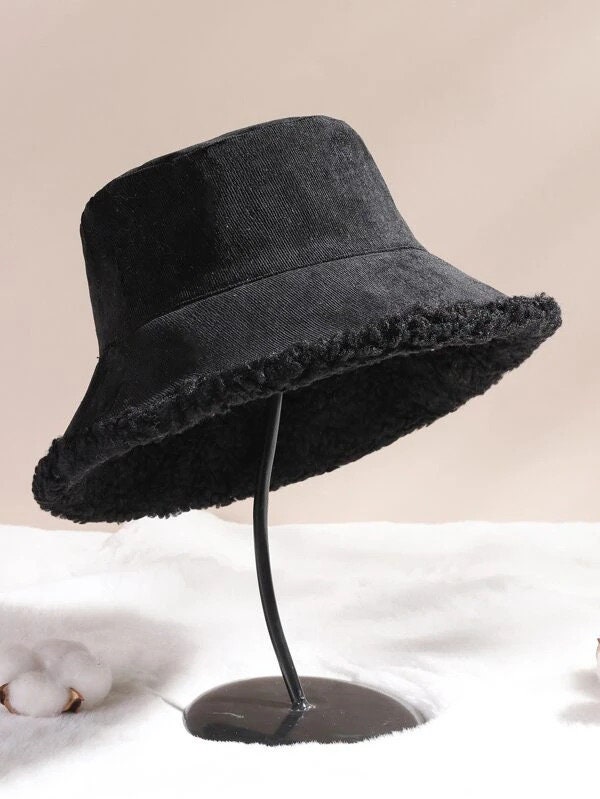 Sherpa Bucket Hats Reversible Bucket Hat Bucket Hat for - Etsy