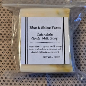 Calendula goats milk soap