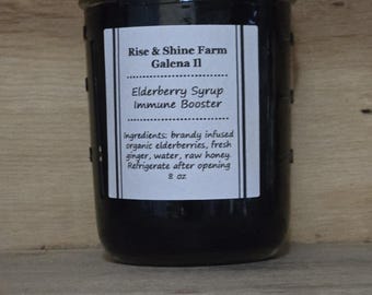 Homemade elderberry syrup