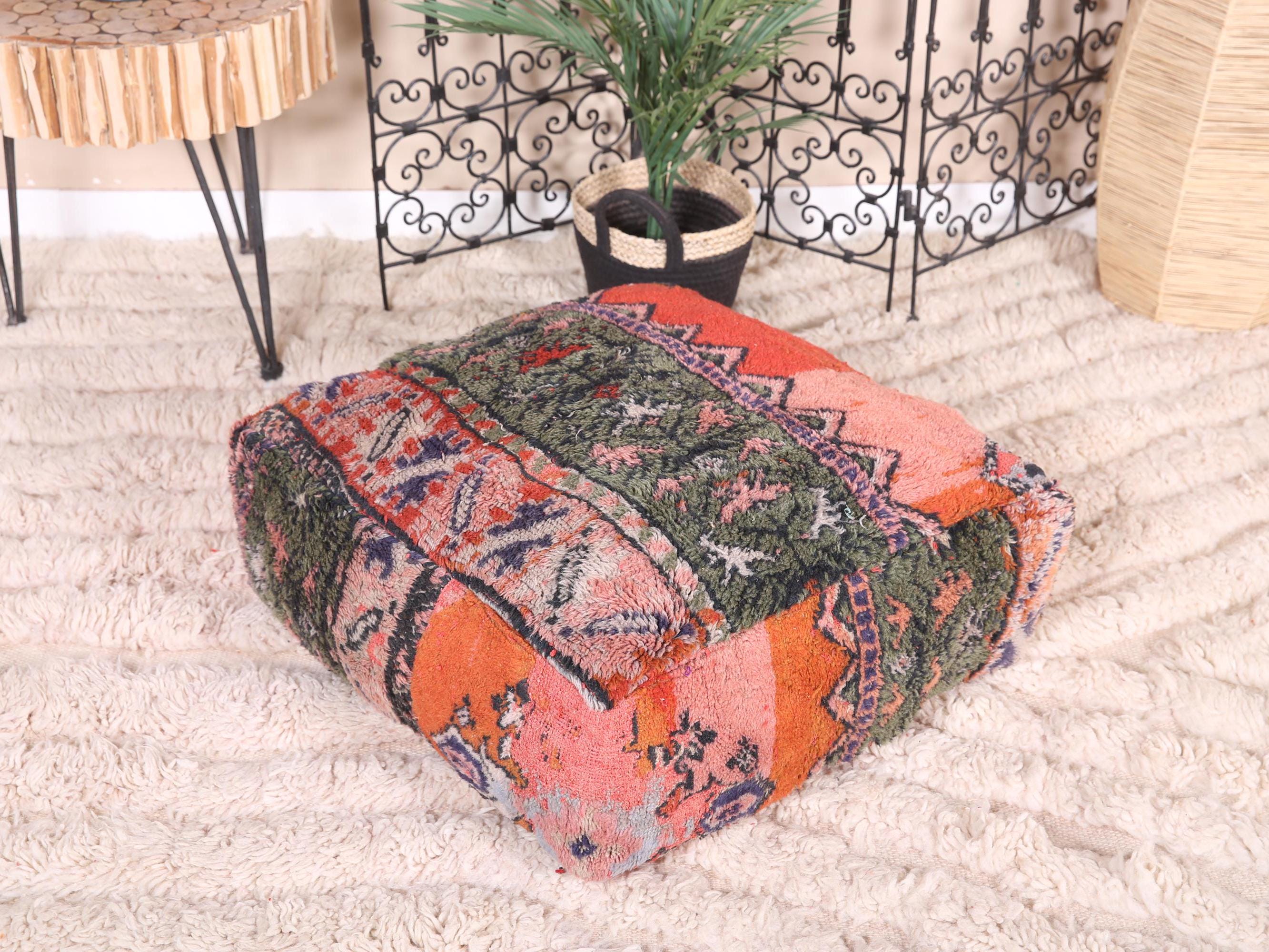 モロッコ　ヴィンテージプフ モロッコヴィンテージプフ オットマン クッション