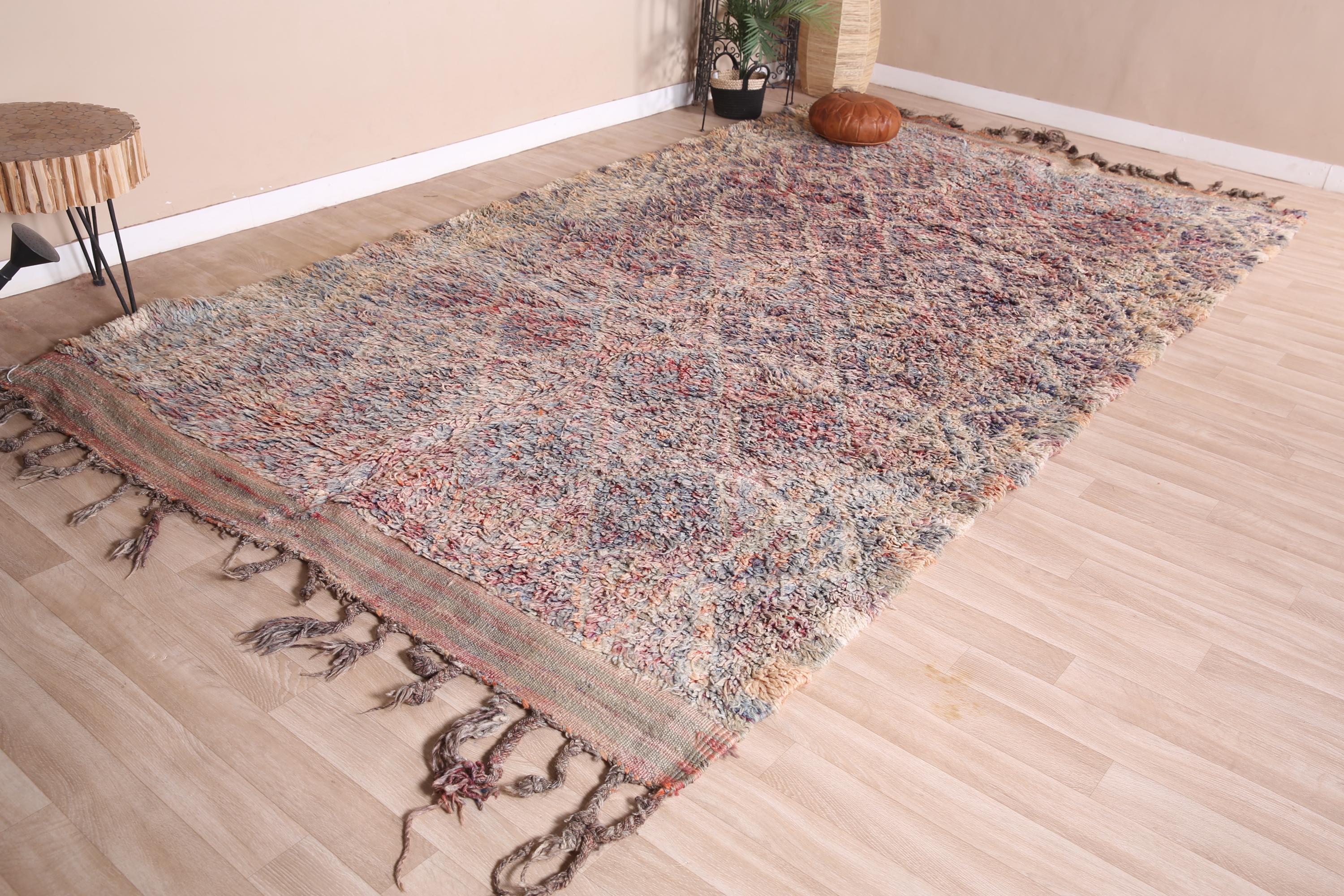 7x12 Rug Vintage Boujaad Rug, Oversized Purple Moroccan Rug, 7x12 Ft - Etsy