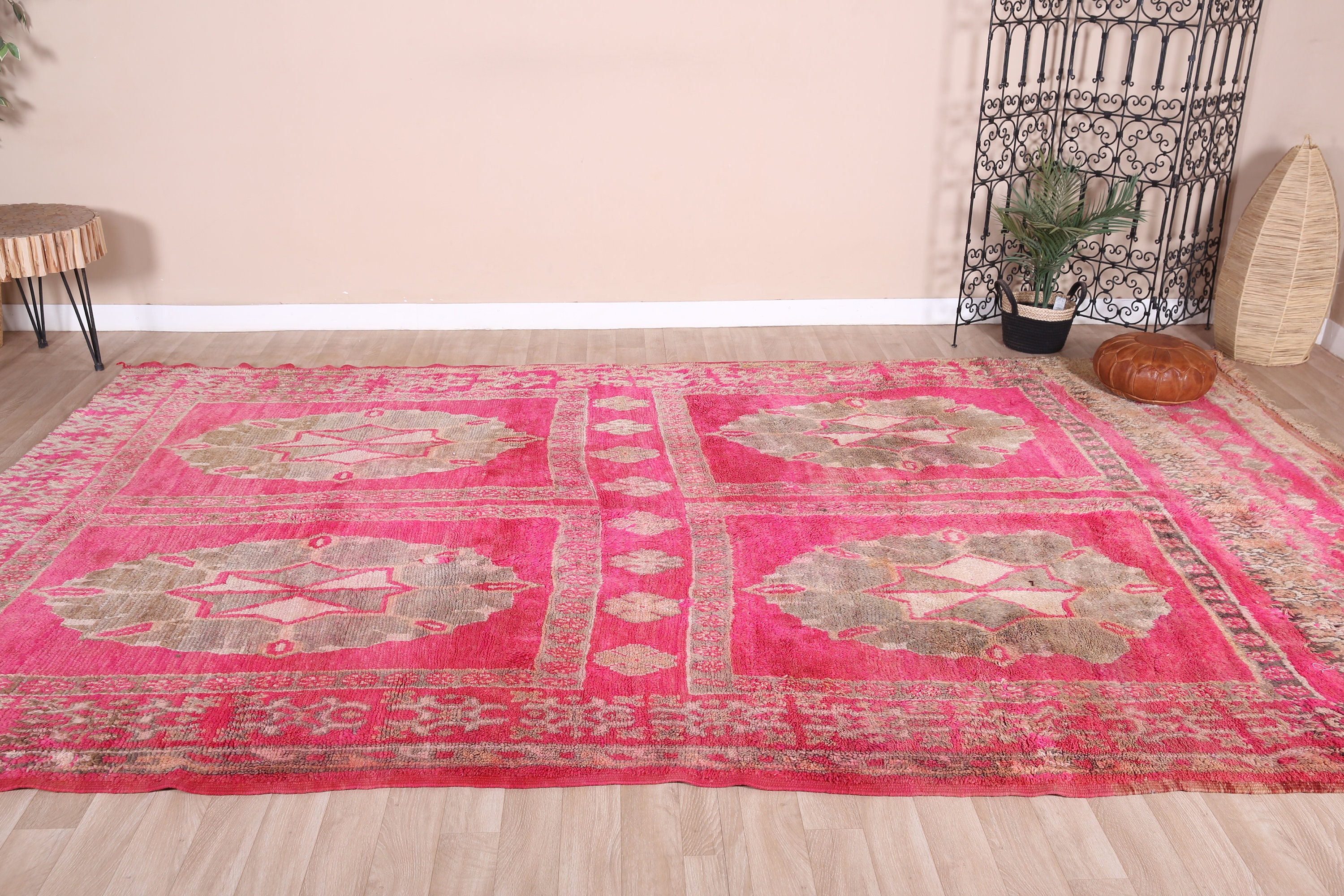 7x12 Rug Vintage Boujaad Rug, Oversized Moroccan Rug, 7x12 Ft - Etsy