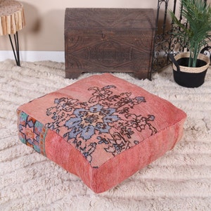 ヴィンテージ モロッコ ラグ、パープル ブジャード ラグ 6 x 14