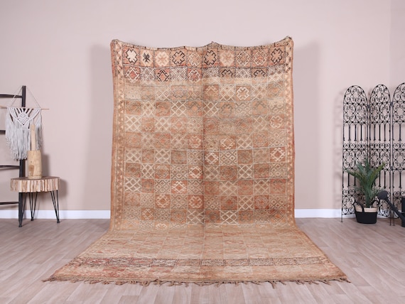 ヴィンテージラグ　モロッコ　手織り絨毯　トライバルラグ ヴィンテージラグモロッコ手織り絨毯トライバルラグ