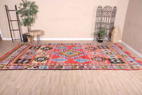 ブジャドラグ　ヴィンテージ　モロッコ　ラグ　絨毯　カーペット　マット ブジャドラグ ヴィンテージ モロッコ ラグ 絨毯 カーペット マット