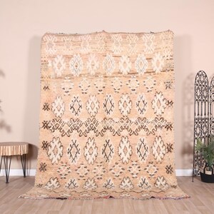 Vintage Boujaad Teppich, Rosa Teppich 200x250, Marokkanischer Teppich